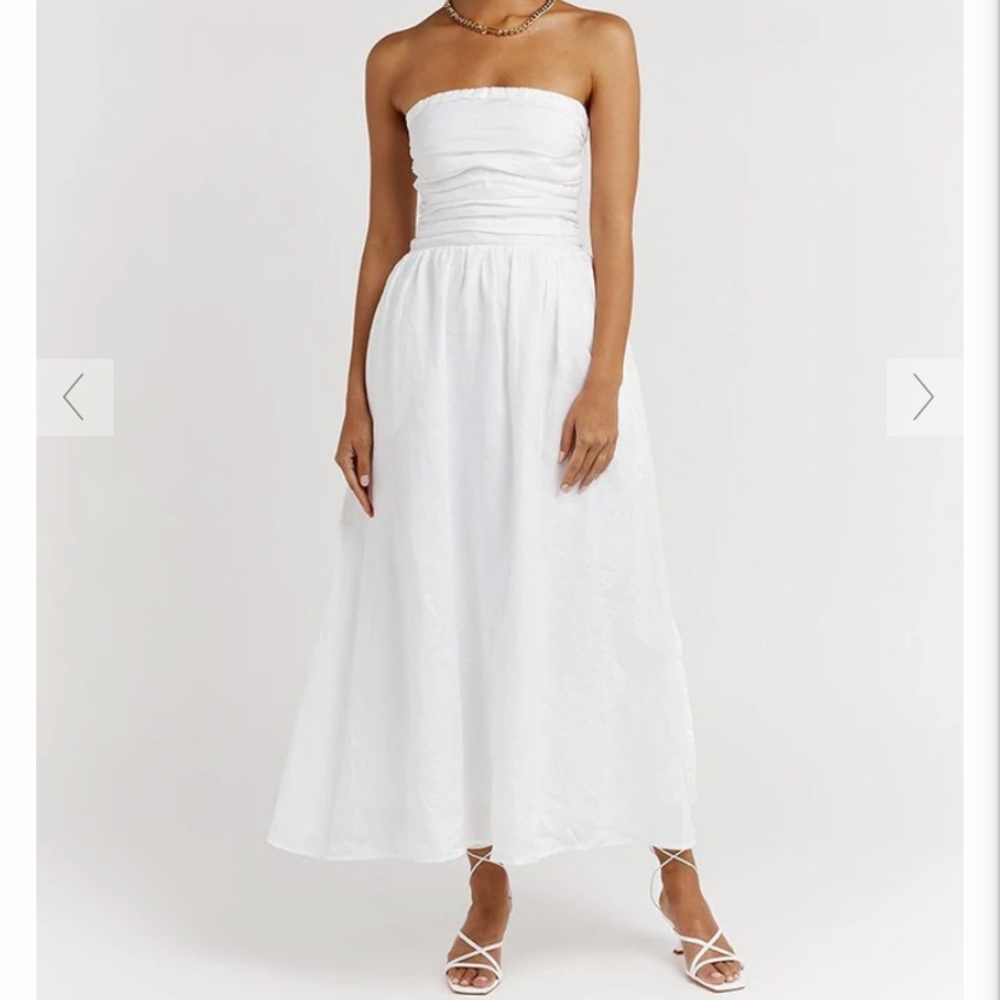 Never worn white dissh strapless dress size 4 US